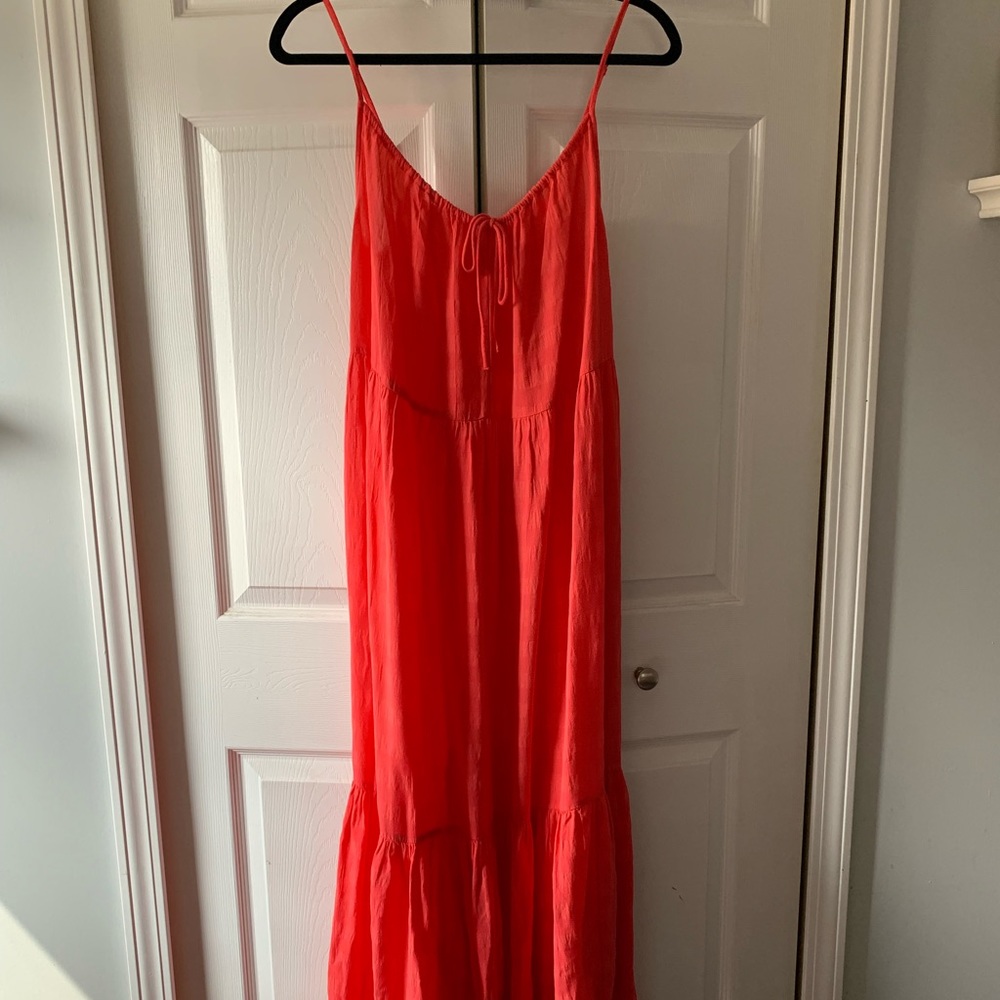 NWOT Coral Old Navy Maxi Dress, size M